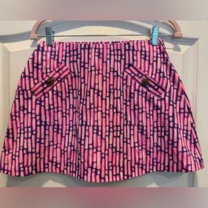 LILLY PULITZER Madison Skort Mandevilla Pink Slathouse Stripe NWT XS